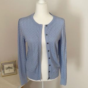 Ann Taylor LOFT Light Blue Knitted Cardigan